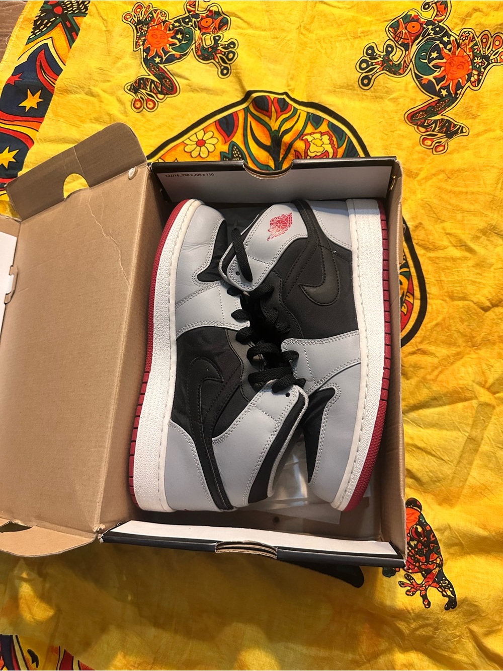 Jordan Kids' Sneakers in Black, White & Red